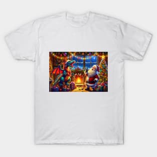 Santa and the Dragon T-Shirt